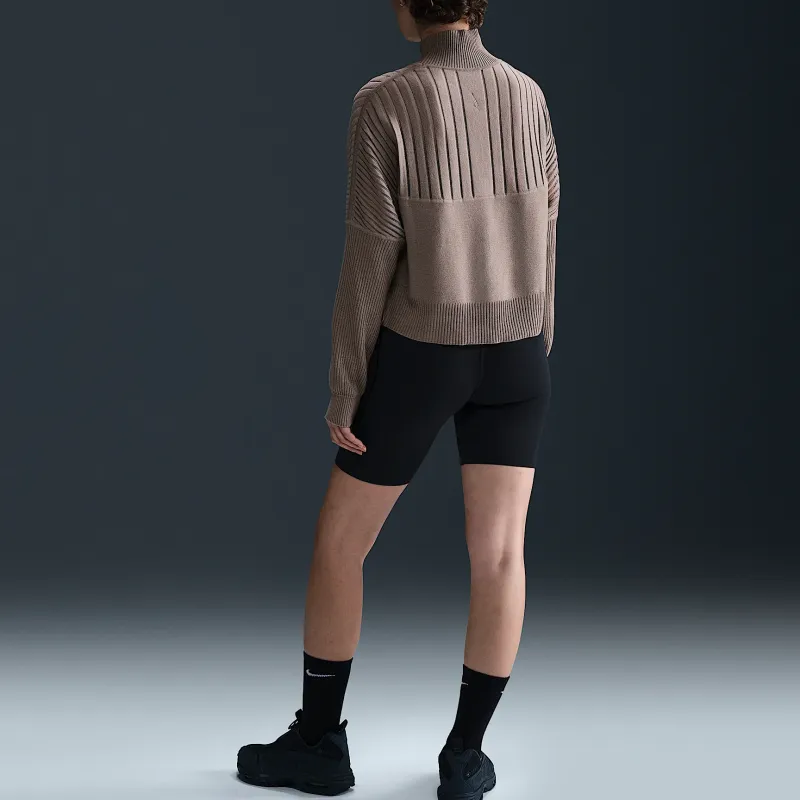 Nike Every Stitch Considered Sweaters Women's Tan Stone-2