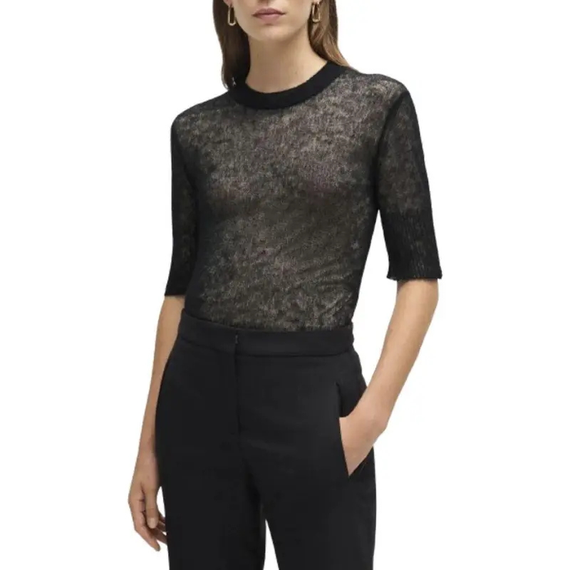HUGO BOSS Double Layer Short Sleeved Jumper-2