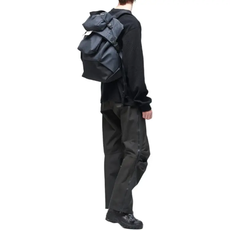 GR10K Bembecula Arc Belted Straight Leg Trousers-3