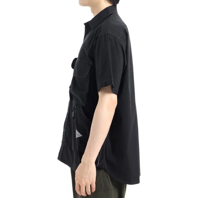 And Wander Shirts Men Black-2