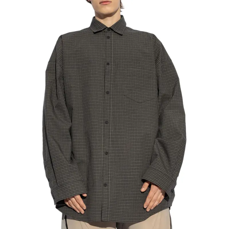 Balenciaga Checked Oversized Shirt-2