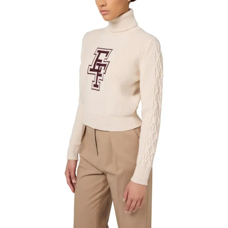 Elisabetta Franchi College Style Turtleneck Jumper-3