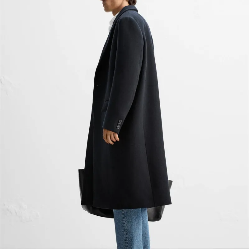 ZARA Coats Men Sea Blue-4