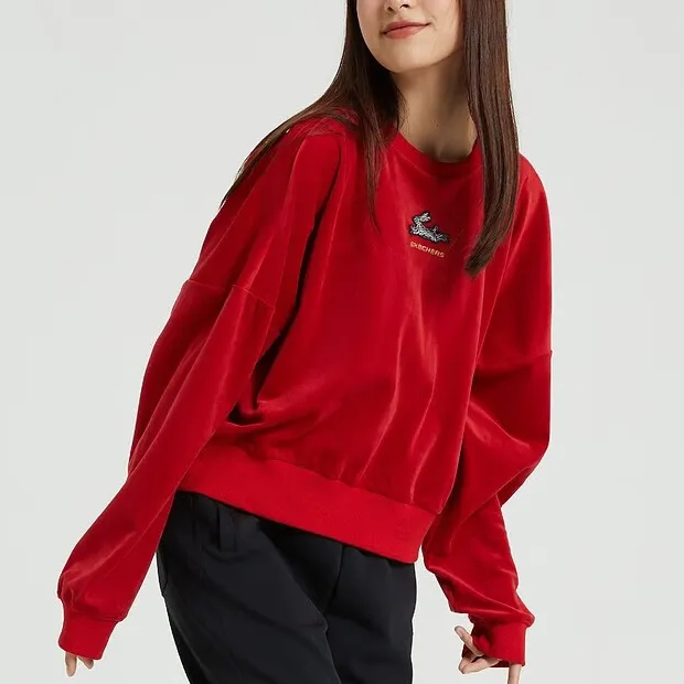 Skechers New Year Sweatshirts Women's Bright Red-3