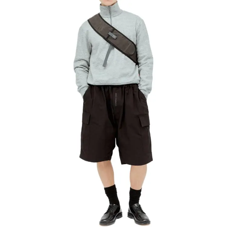 Acne Studios Ripstop Logo Detailed Shorts-2