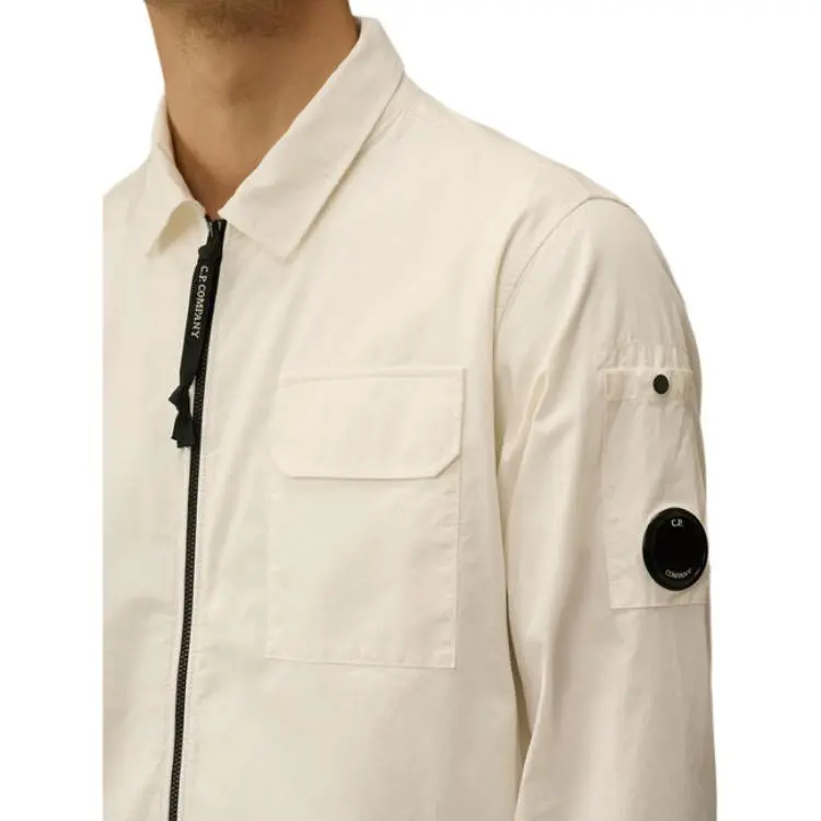 C.P.Company Zip up Gabardine Overshirt-4