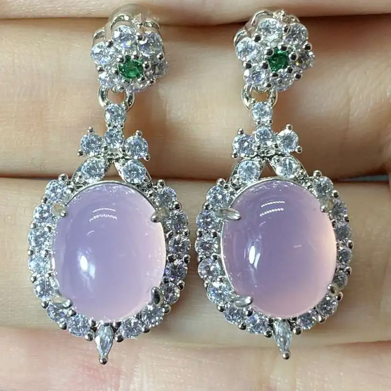Grace Chalcedony Earrings Women's-4