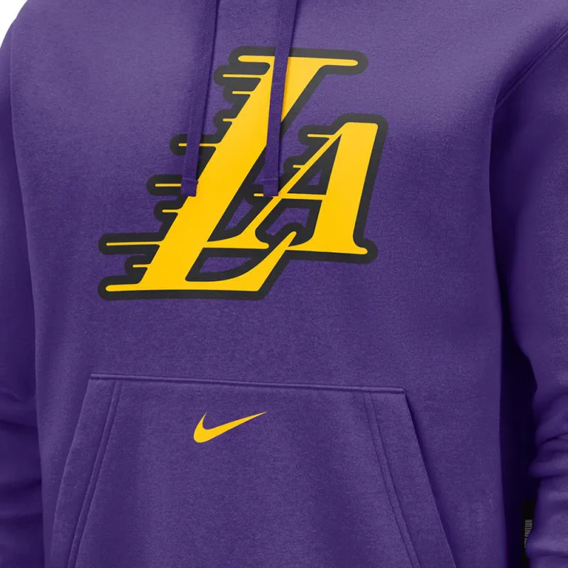 Nike Los Angeles Lakers Club City Edition Men's Nike Nba Fleece Pullover Hoodie-2