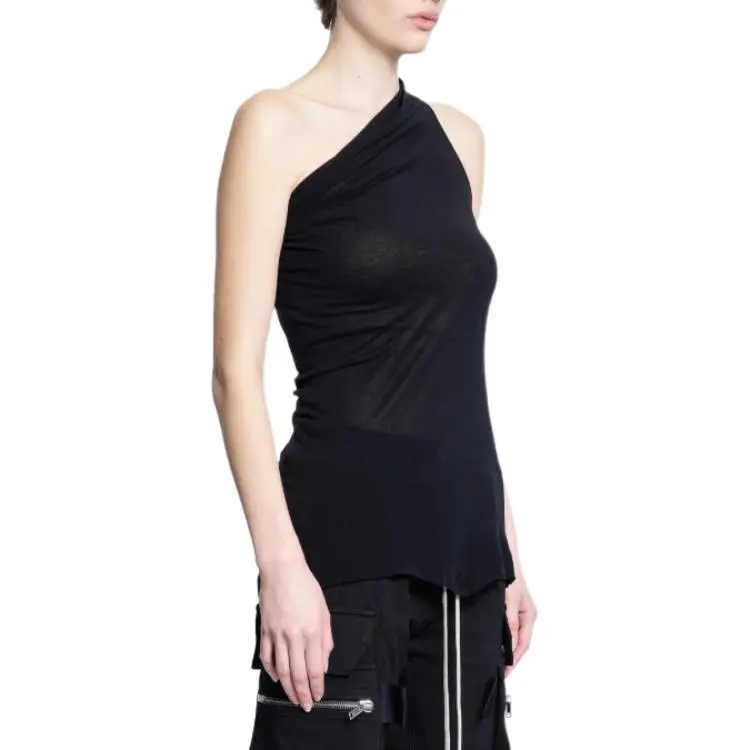 RICK OWENS Athena Asymmetric Neck Top-3