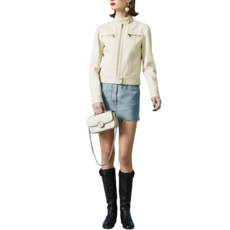 GUCCI Jackets Women's Beige-3