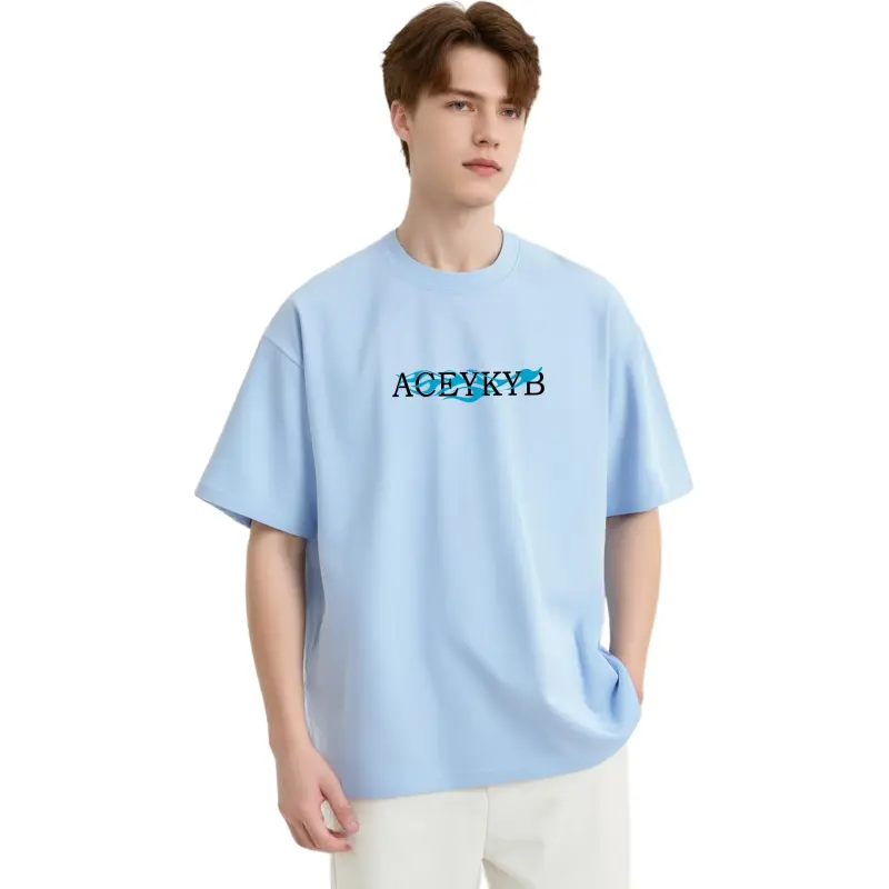 YK&YB T Shirts Unisex Sky Blue-5