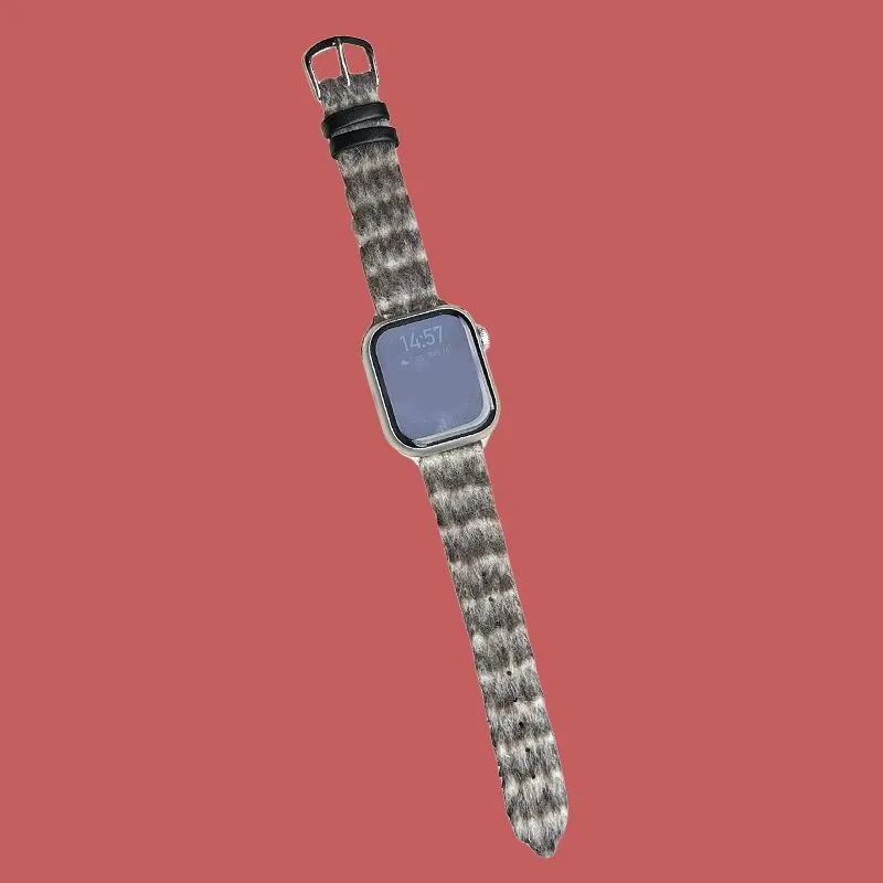 MSSM Apple Compatibility Watch Band Woolen Material-4