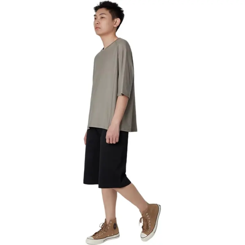 Hacikis T Shirt Men's Green Gray-1