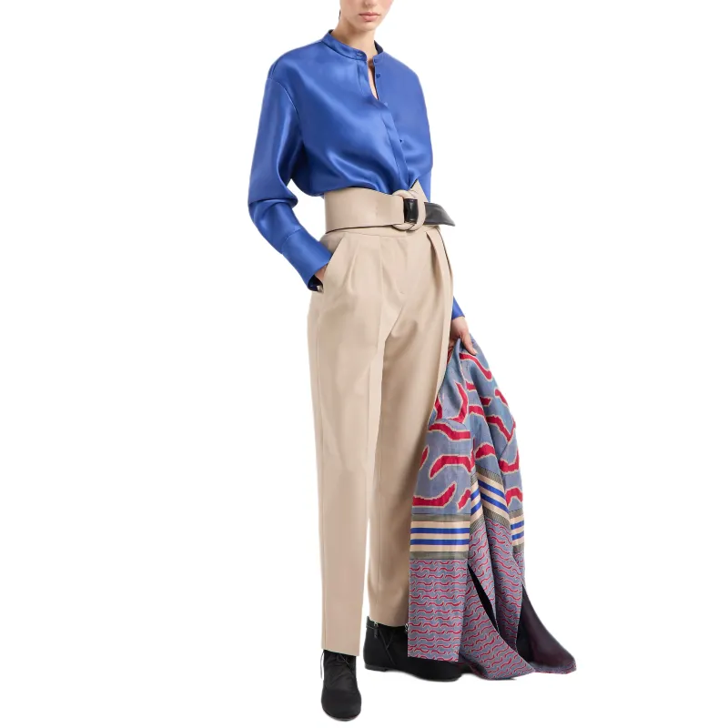 GIORGIO ARMANI Long sleeved Shirt In Triple Silk Georgette-3