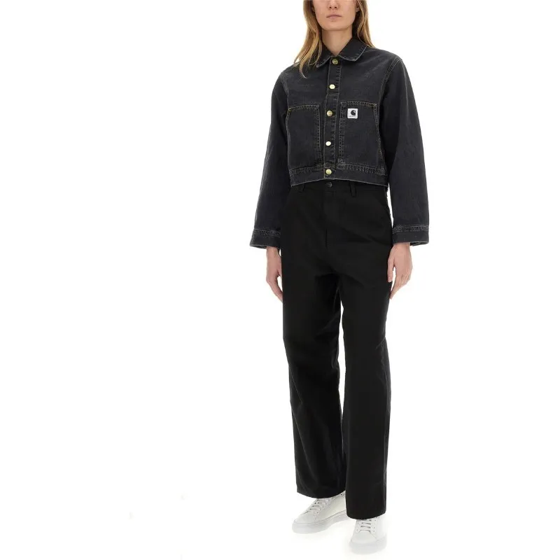 Carhartt WIP Single Knee SS25 Casual Pants Women's Black-2