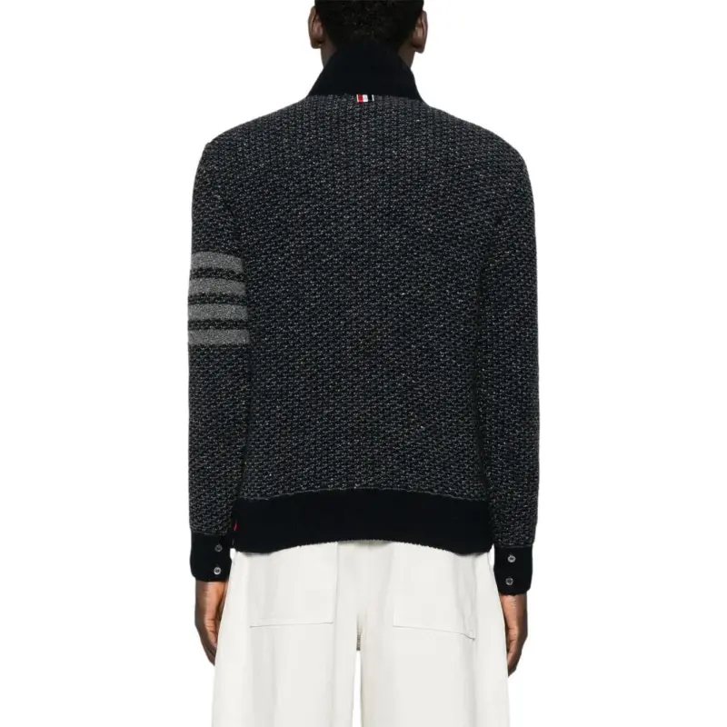 THOM BROWNE 4 Bar Tweed Sweater-3