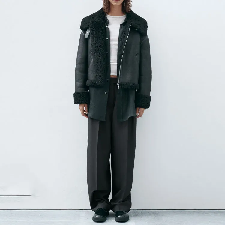 ZARA Jackets Women's Black-2