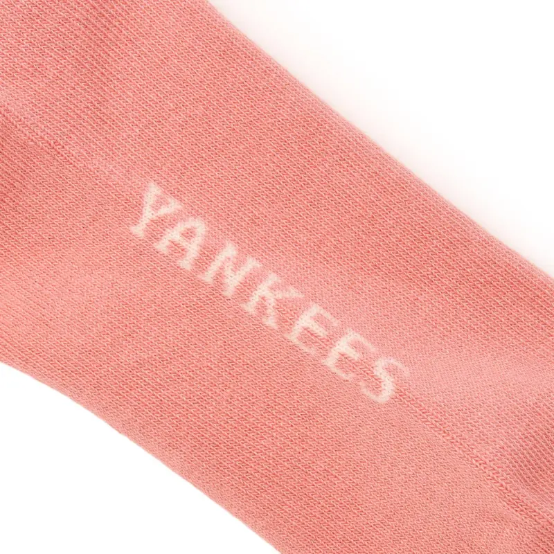 MLB New York Yankees Mid Calf Socks Unisex 1 Pack Pink-1
