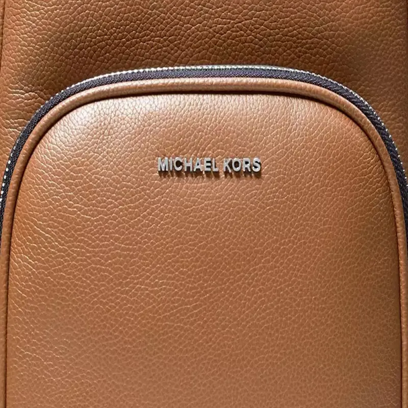 MICHAEL KORS Leather Shoulder Bag Men's Brown-3