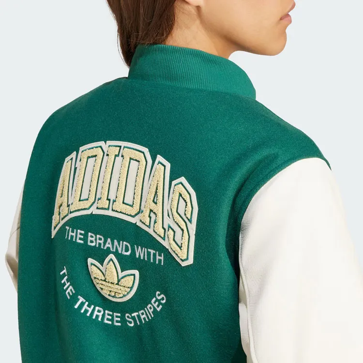 Adidas Originals Vrct Graphic Jacket Jackets Coats Women's Forest Green-5