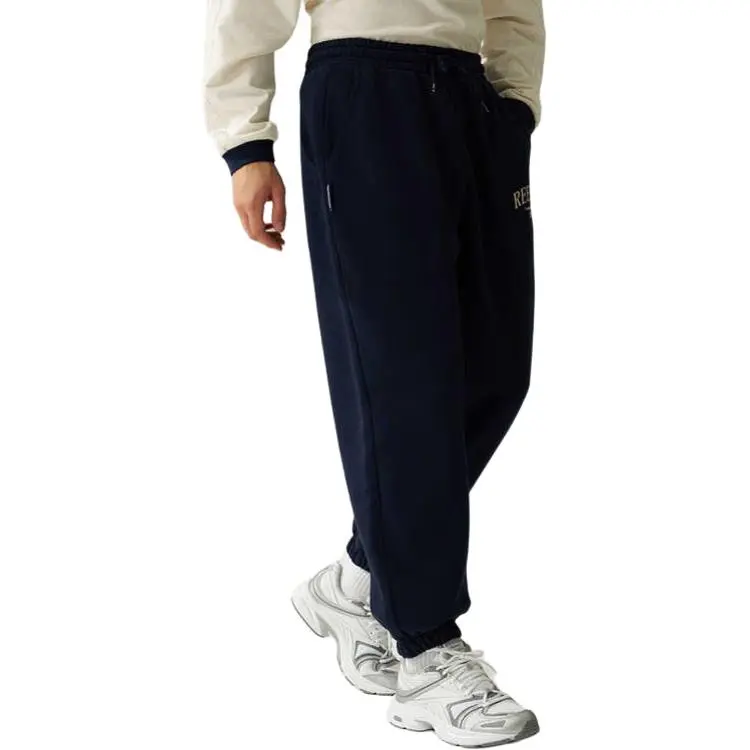 Reebok Knitted Sports Pants Unisex Navy Blue-4