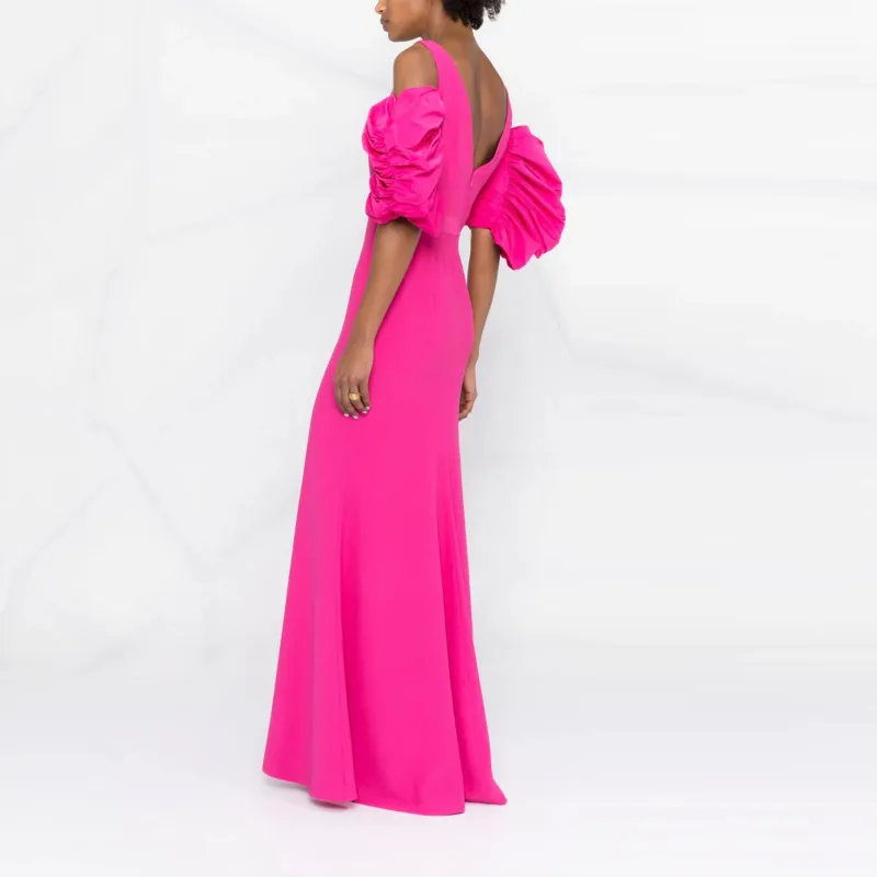 Alexander McQueen Off shoulder Long Gown-3