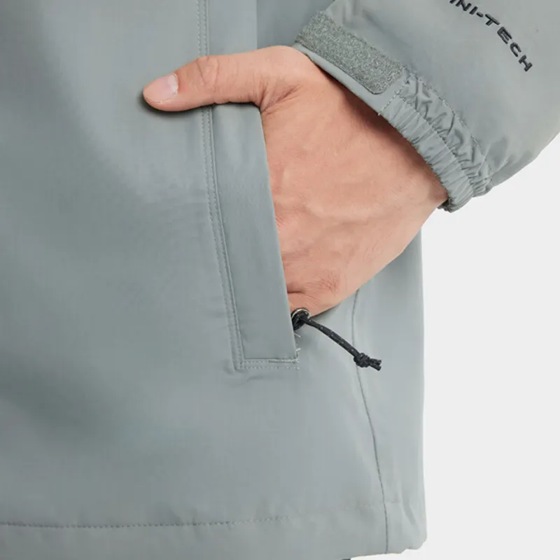 Columbia Omni Heat Water Resistant Warm Heat Reflective Windbreaker Jacket Men's Gray-5