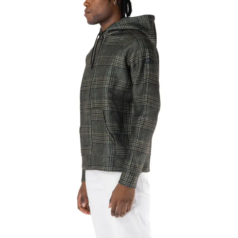 MC2 Saint Barth Carrel Zip Up Checked Drawstring Hoodie-2