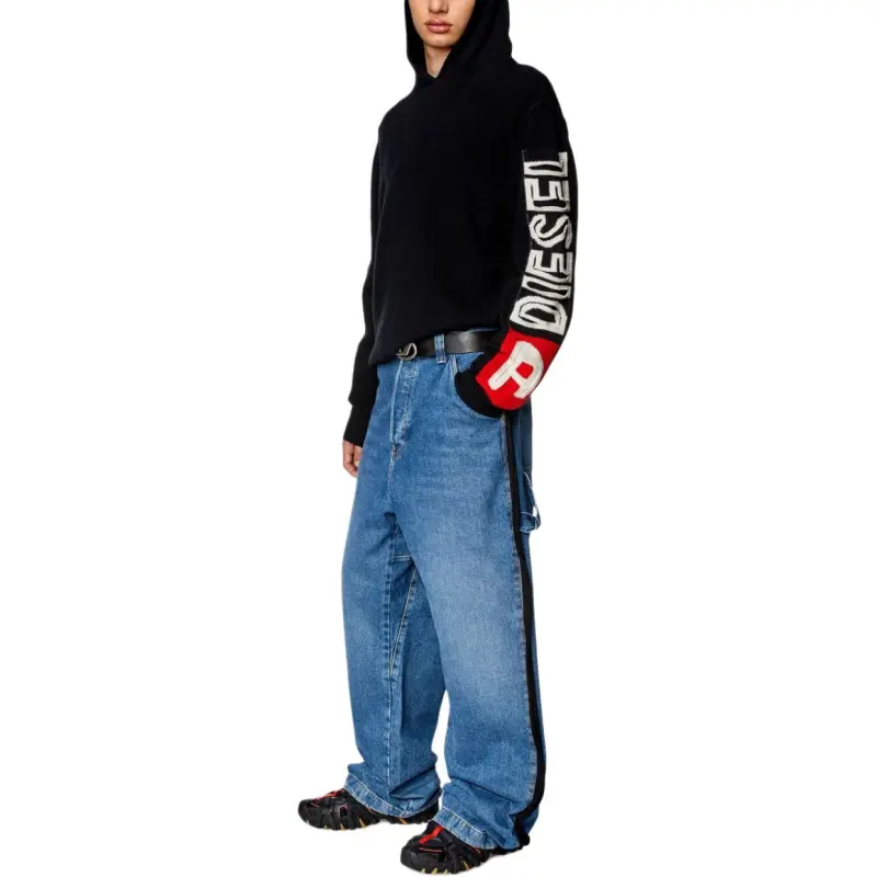 DIESEL Sweatshirts Men Black-4