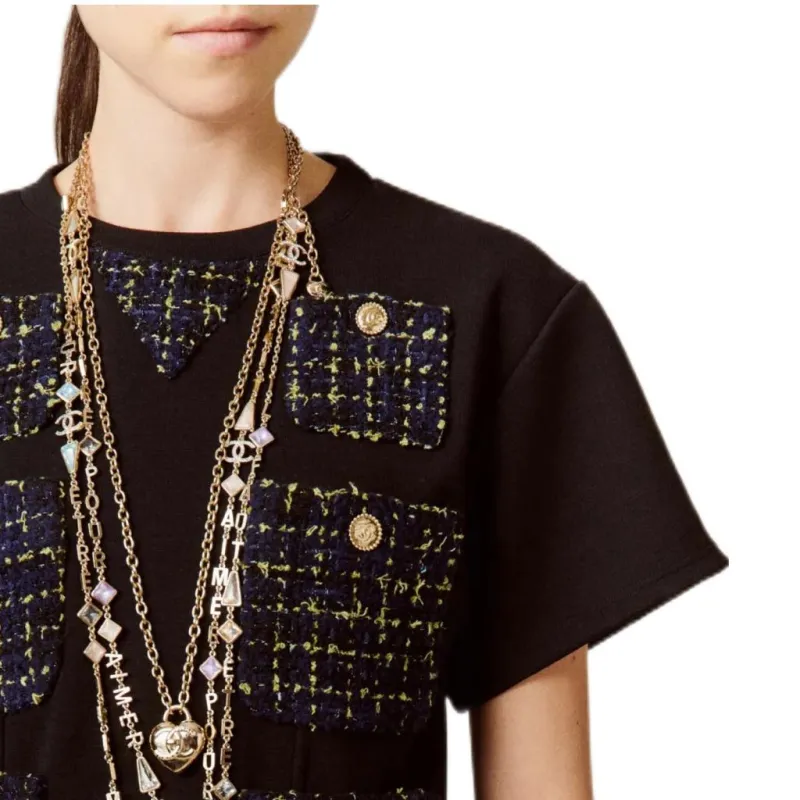 CHANEL T-Shirts Women's Black-3