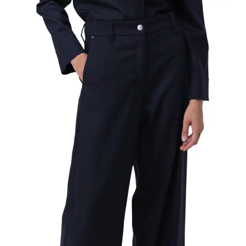 'S MAX MARA Button Detailed Straight Leg Trousers-7