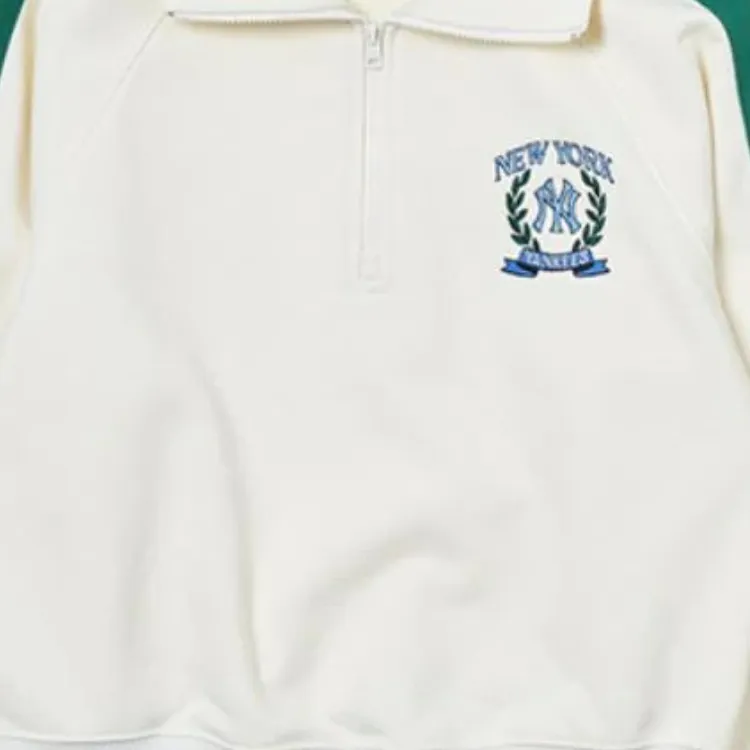 MLB New York Yankees Varsity Sportive New York Yankees Sweatshirts Sweatshirt Women's Cream-6