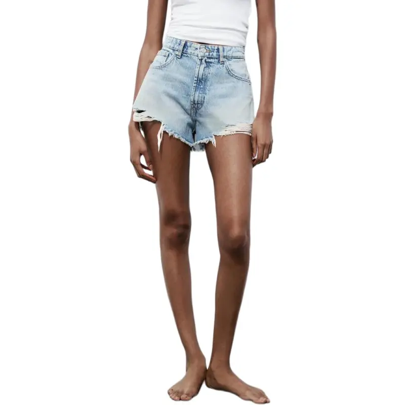 ZARA Trf Denim Shorts Women's-4