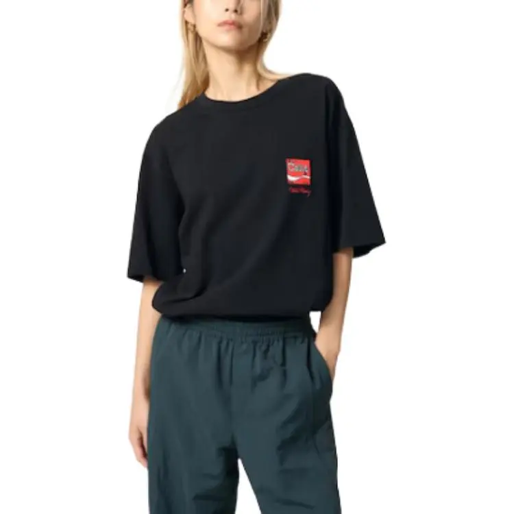 Keith Haring X Coca cola X UNIQLO Keith Haring X Coca Cola Collaboration T Shirts Unisex Black-2