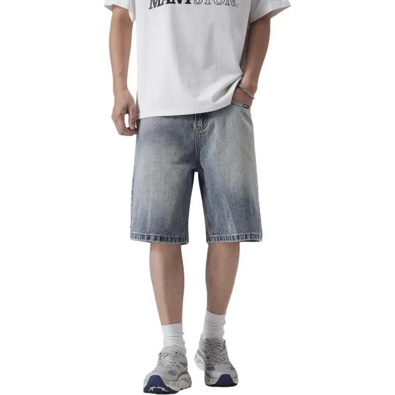 SNOW FLYING Denim Shorts Unisex-4