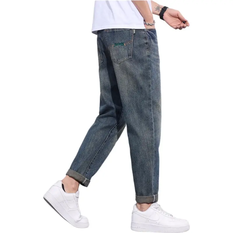 Jeep Fashion Sports Collection Jeans Unisex Vintage Blue-3