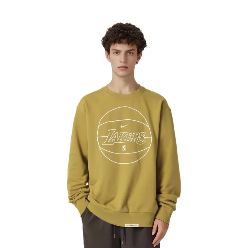 Nike Dri Fit NBA Sweatshirt Men's Wheat King-2