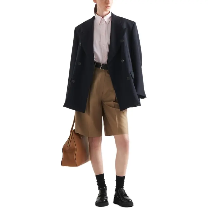PRADA Logo Detailed Oversized Shirt-2