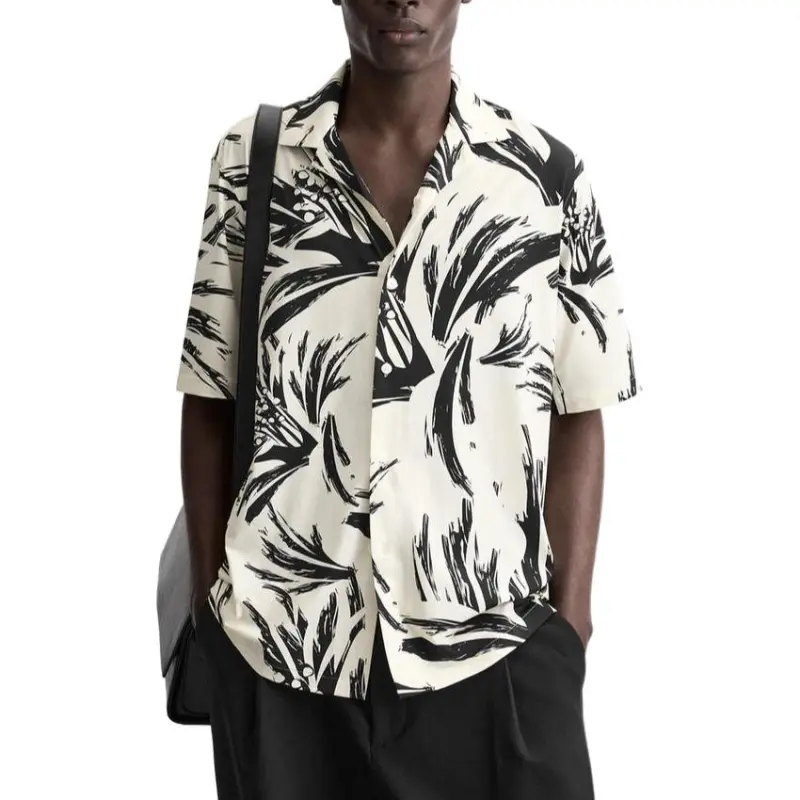 ZARA Shirts Men Beige-2