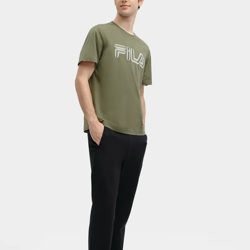 FILA T Shirt Men's Banana Coffee-5