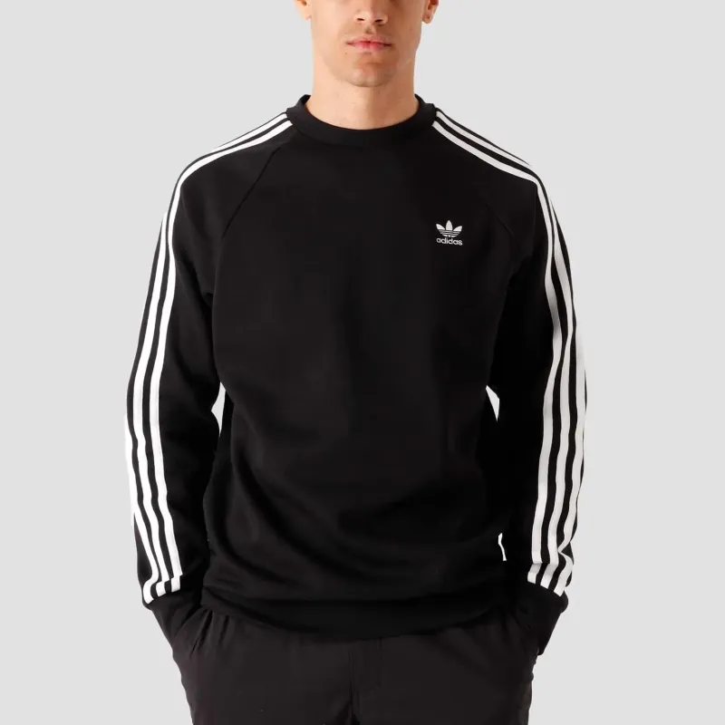 Adidas Originals 3 Stripes Sweatshirts Men Black-5