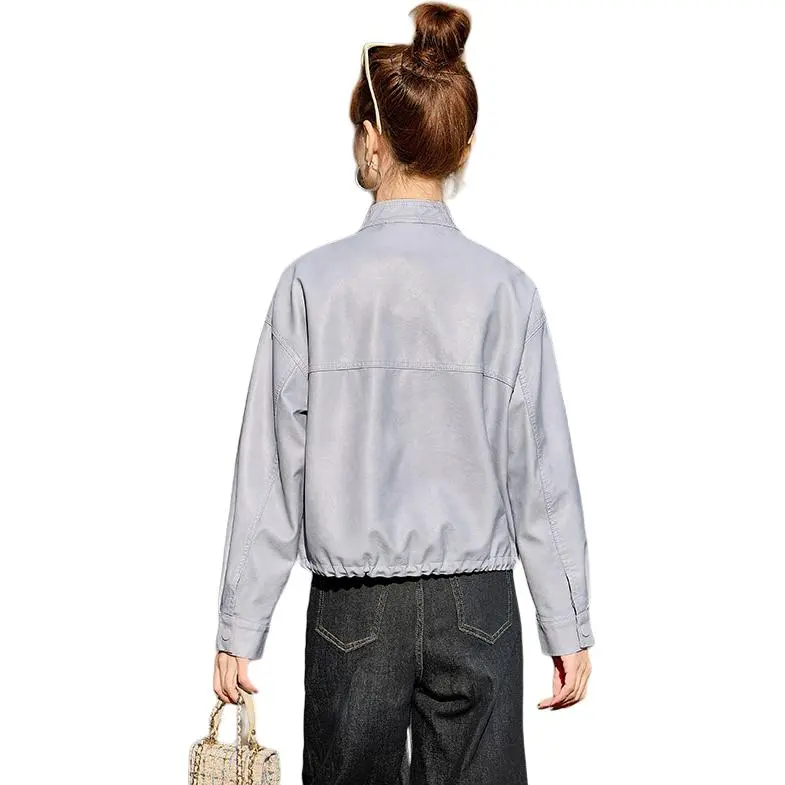 Yi Mengyuan Leather Jacket Women's-3