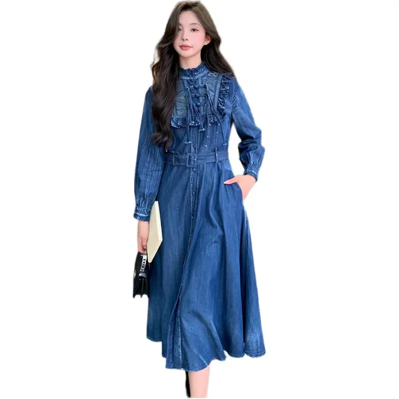 Fele.d Long Sleeved Dress Women's Image Color-0