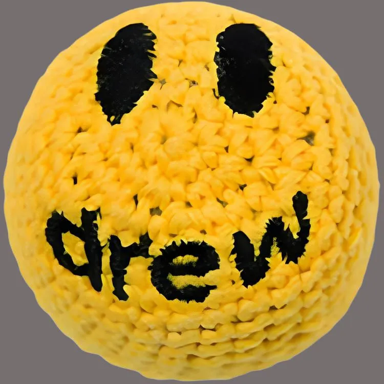 Drew House Mini Smiley Face Sandbag Dolls Plush Doll Small Size High-2