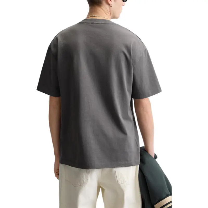ZARA T Shirts Men Coal Gray-5
