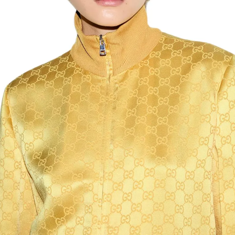 GUCCI Monogrammed Zip Up Jacket-5