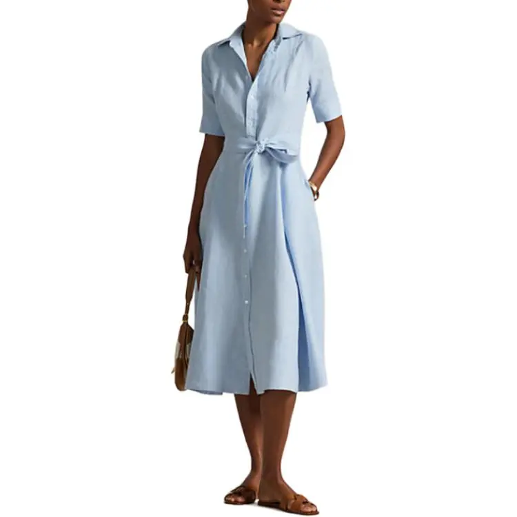 Polo Ralph Lauren Linen Midi Dress-1