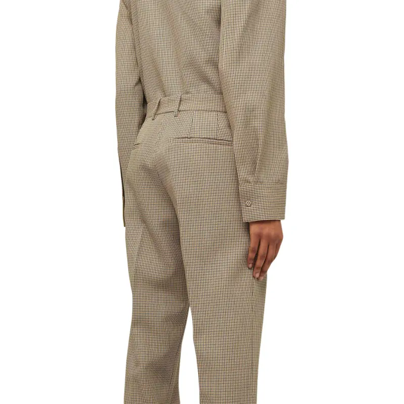 JIL SANDER Check pattern Straight leg Trousers-4