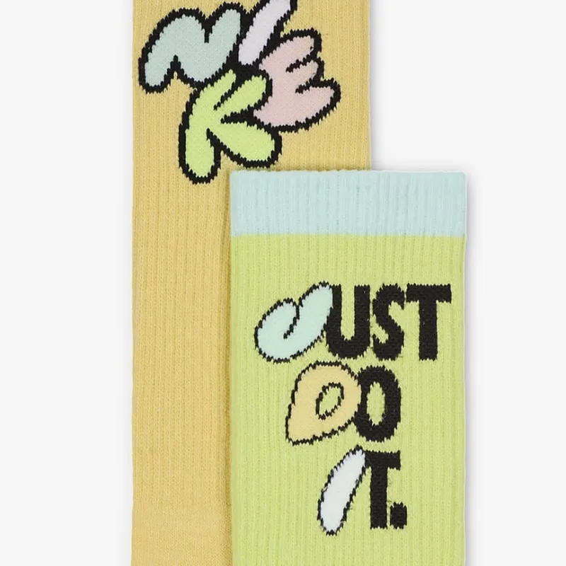 Nike Mid Calf Socks Unisex 3 Pack Multicolor-2