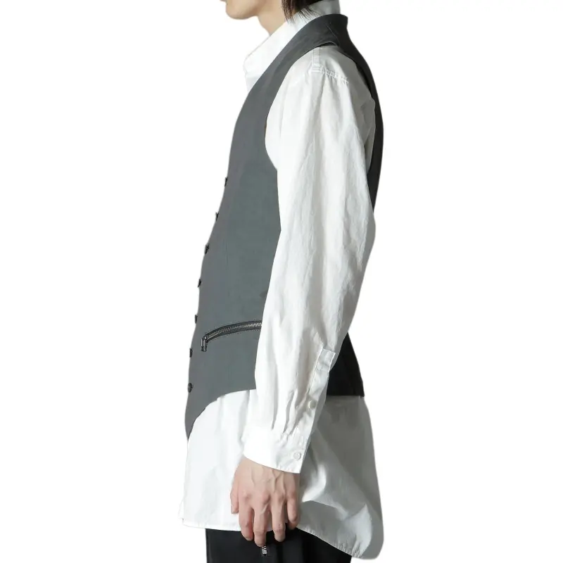 Yohji Yamamoto Ground Y FW24 Vest Unisex Khaki-6